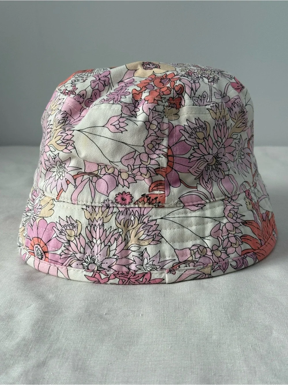 Liberty London x Target Pink Floral Sun Hat - Boho Hippie 70s Floral Bucket Hat